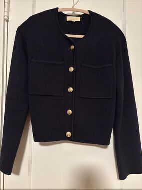 Sezane Jules Cardigan Navy